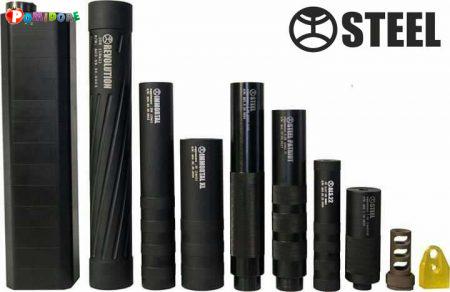 Глушители и саундмодераторы для оружия "STEEL" Глушители и саундмодераторы для оружия "STEEL"