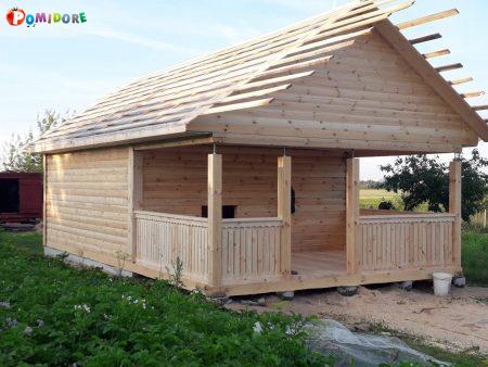 Баня проект Наталья 6х5 из профилированного бруса Баня проект Наталья 6х5 из профилированного бруса