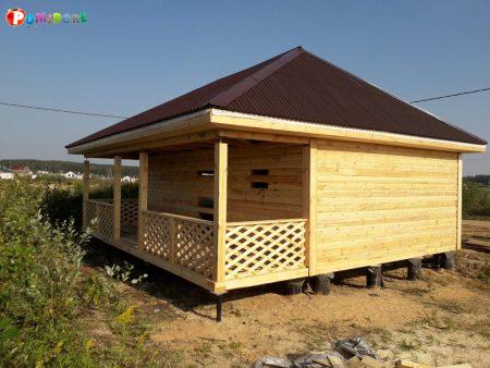 Дом из профилированного бруса сруб Дмитрий 8х8 Дом из профилированного бруса сруб Дмитрий 8х8