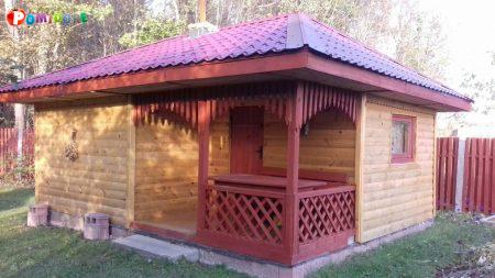 Баня из профилированного бруса сруб Ольга 6х4 Баня из профилированного бруса сруб Ольга 6х4