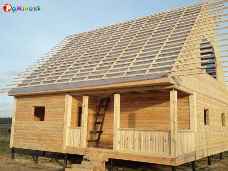 Дом из профилированного бруса сруб Артем 9х9 м Дом из профилированного бруса сруб Артем 9х9 м