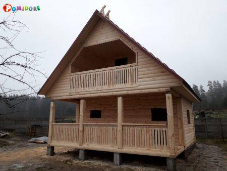 Баня-Дом из профилированного бруса сруб Юля 6х4 м Баня-Дом из профилированного бруса сруб Юля 6х4 м