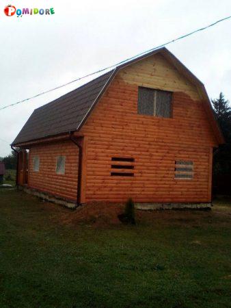 Дом из профилированного бруса сруб Владимир 9х7 м Дом из профилированного бруса сруб Владимир 9х7 м