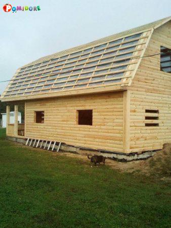 Дом из профилированного бруса сруб Виктор 7х7 м Дом из профилированного бруса сруб Виктор 7х7 м