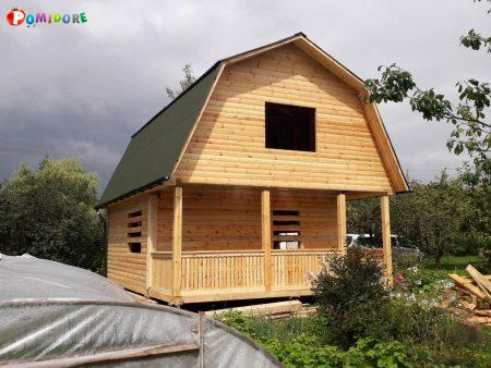 Сруб дома из бруса проект Евгений 6х6 м Сруб дома из бруса проект Евгений 6х6 м