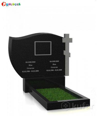 Двойной Памятник из гранита В39 установка под ключ Двойной Памятник из гранита В39 установка под ключ