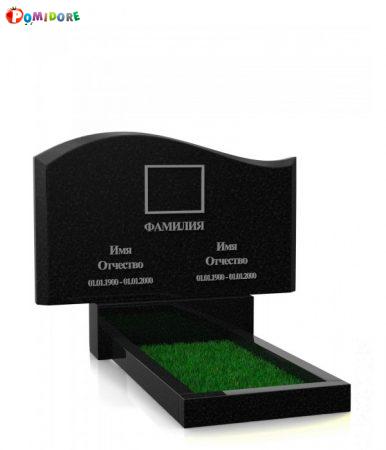 Двойной Памятник из гранита В-4 установка под ключ Двойной Памятник из гранита В-4 установка под ключ