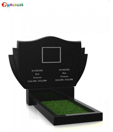 Двойной гранитный Памятник В-15 под ключ. Алтайская 66а Двойной гранитный Памятник В-15 под ключ. Алтайская 66а