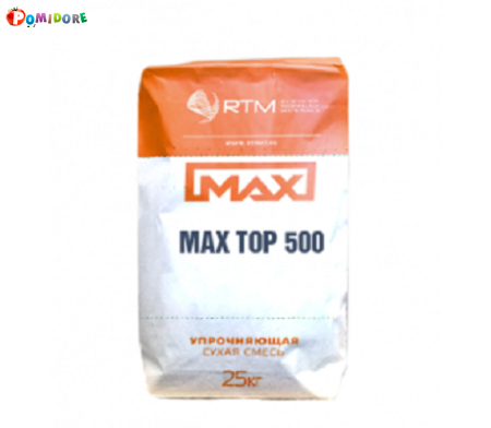 Max Top 500. Упрочнитель поверхности бетонного пола с металл. наполнителем